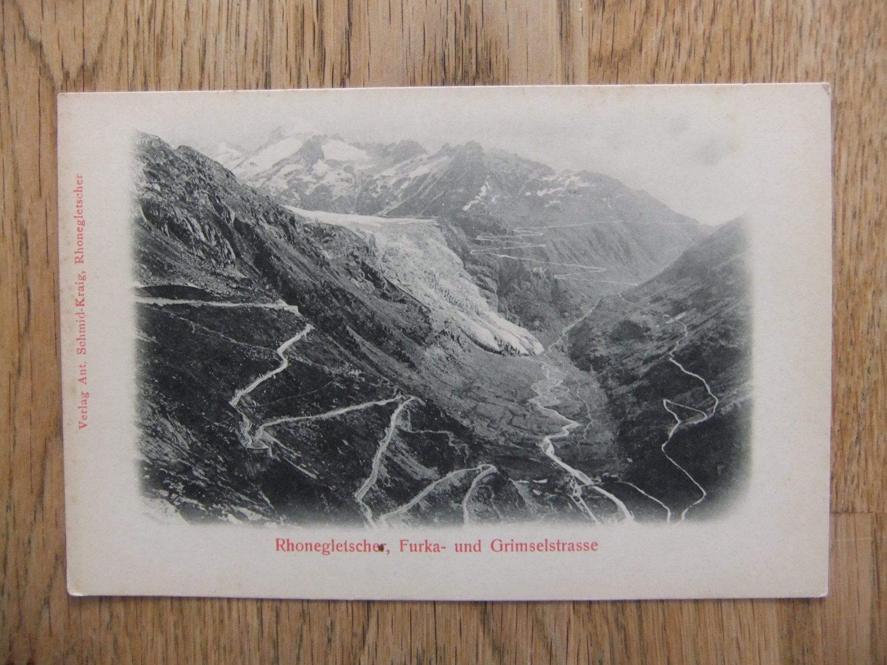 Ansichtskarten: Rhonegletscher Furka- und Grimselstrasse – Gebraucht aus St. Niklaus VS von wunschlos54