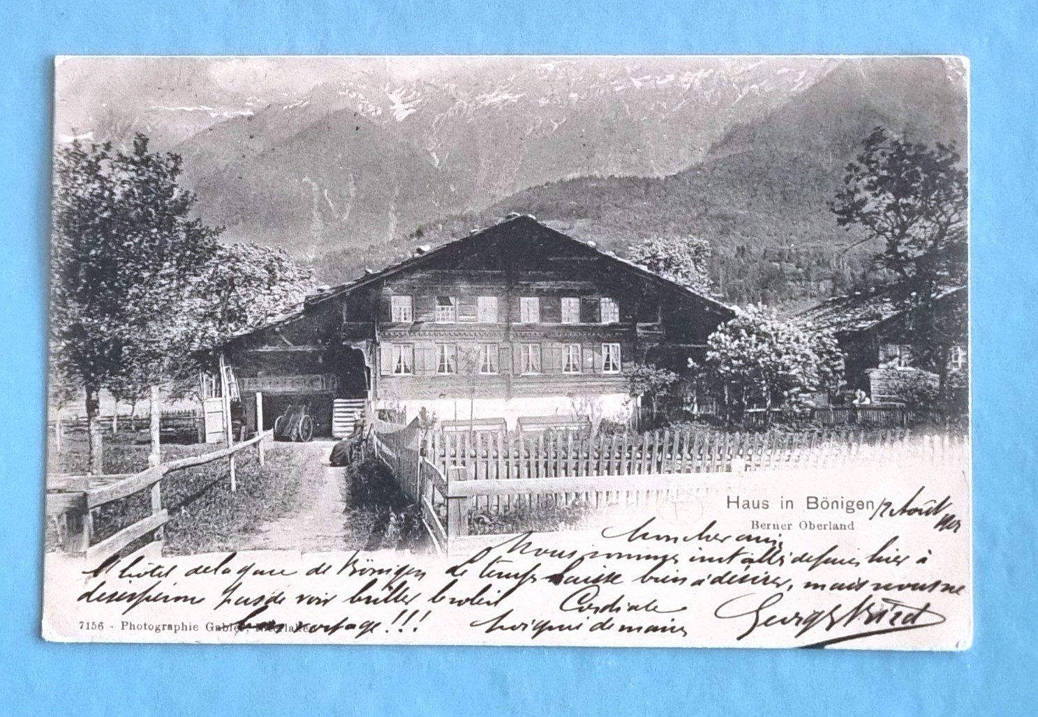Cartoline postali: Bönigen - Bernerhaus - 1901 – Usato da Rothrist venduto da RROENK