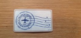 vintage Aufkleber Reisepass