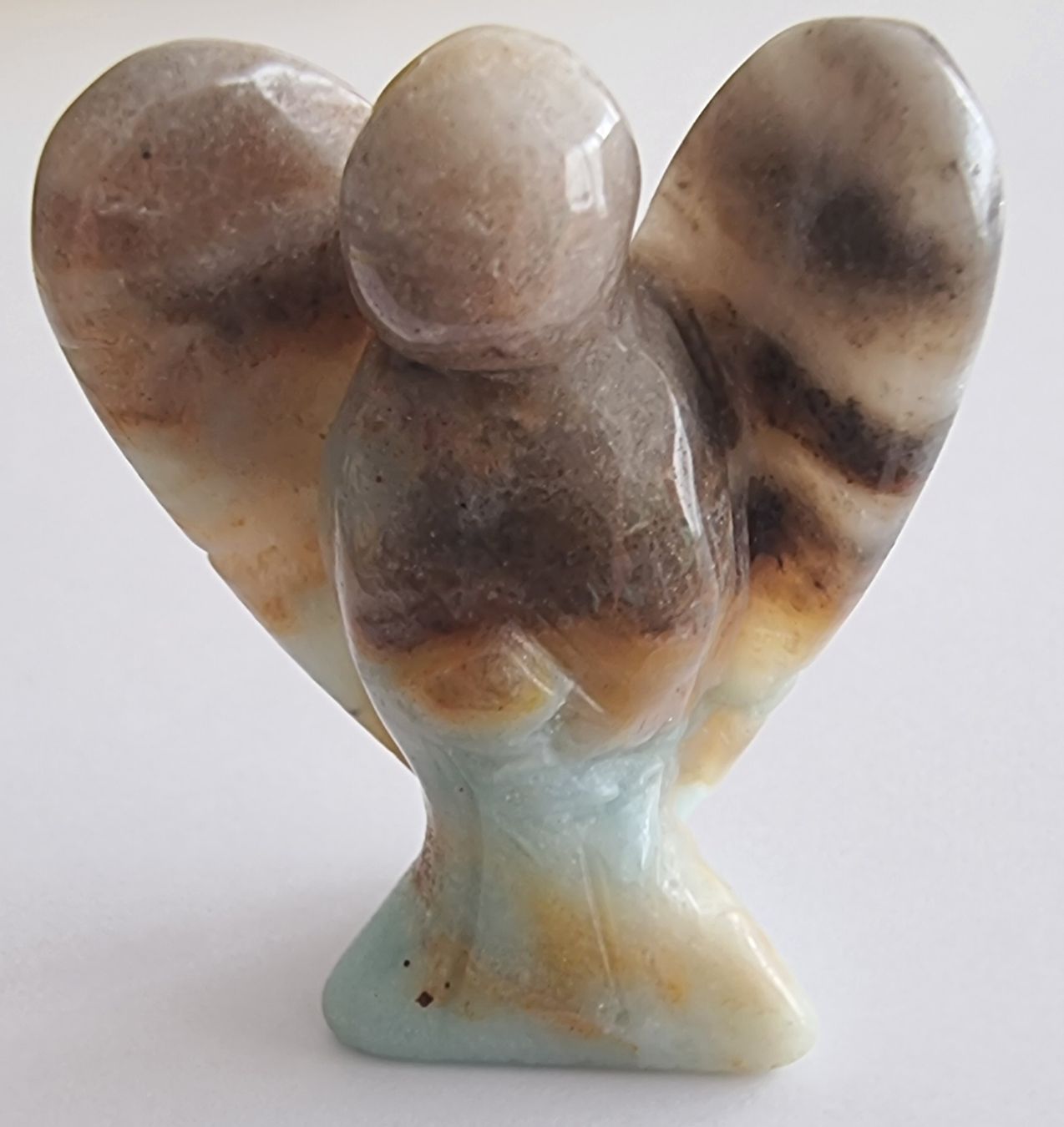 Statuette: Amazonit Engel Statue / Figur – Nuovo e nell'imballaggio originale da Menziken venduto da Mirager