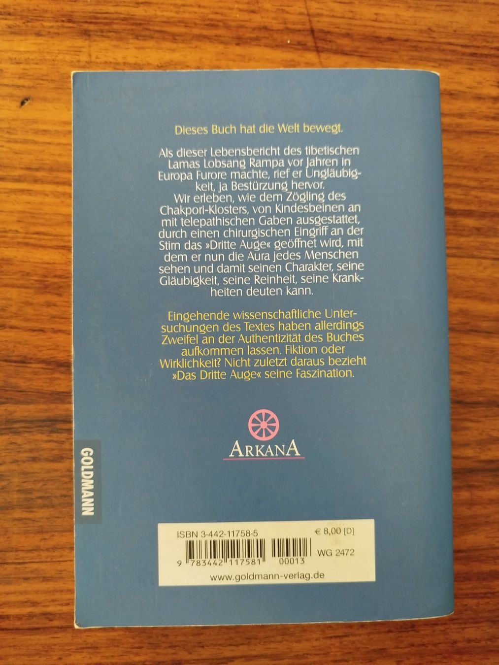 Libri: Das dritte Auge von Lobsang Rompa*** – Usato da Wettingen venduto da Beo 2