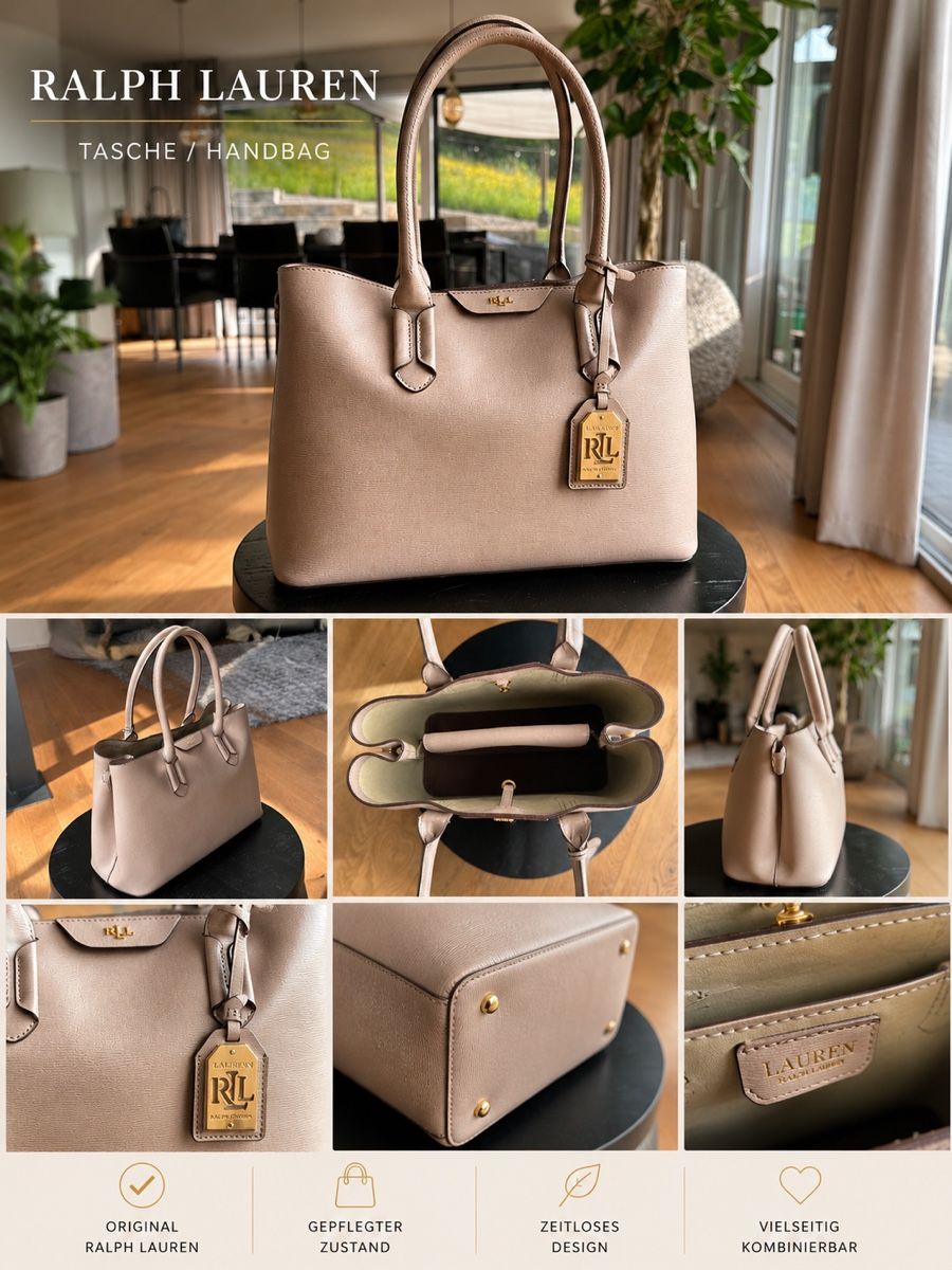 Ralph Lauren Borse da donna: Beige Ralph Lauren Tasche – Usato da Speicherschwendi venduto da Wildduck4
