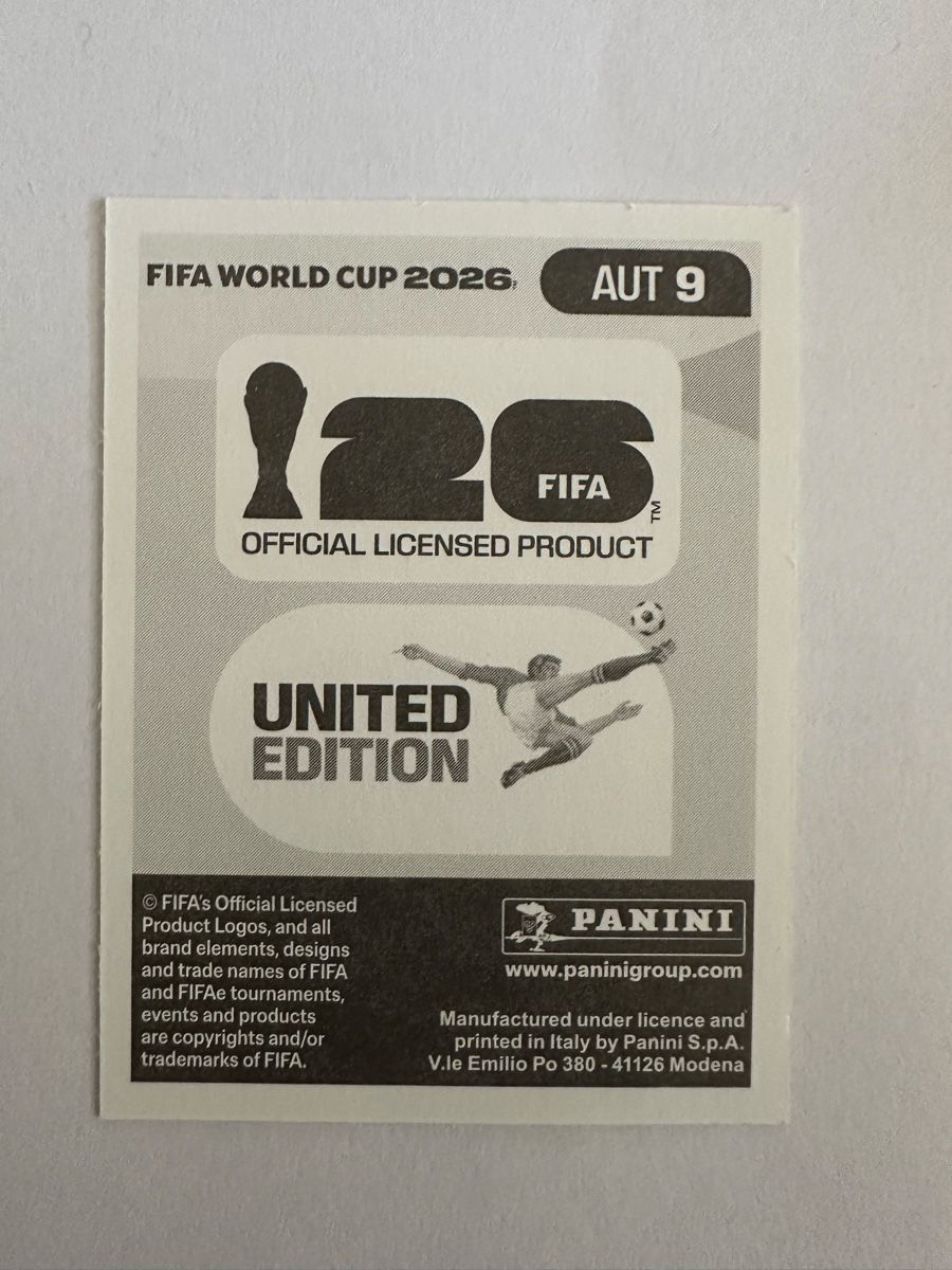 Panini Carte collezionabili: Panini Sticker WM 2026 AUT 9 Alexander Prass – Nuovo (secondo la descrizione) da Herisau venduto da Ballenberger 1
