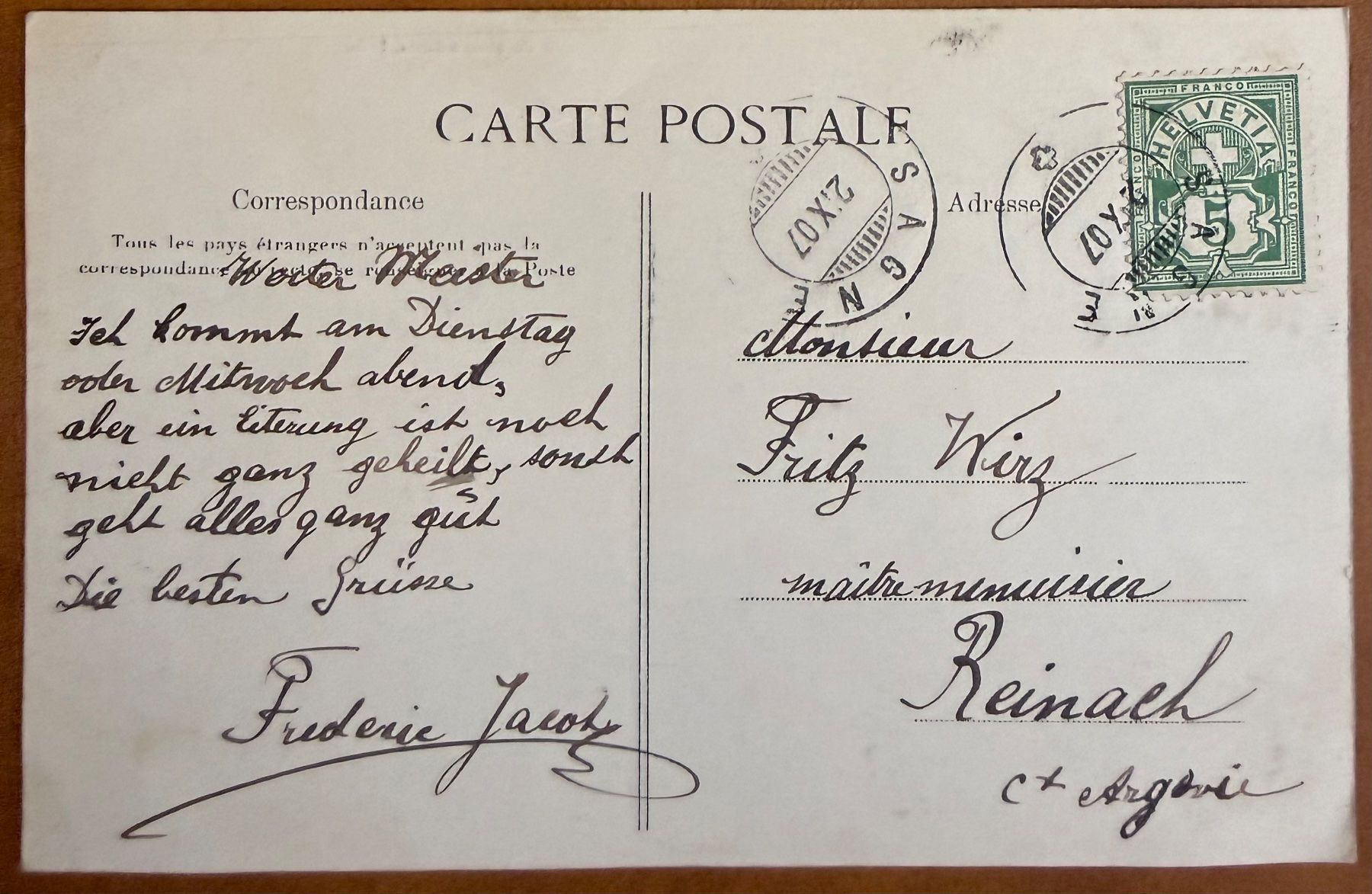 Cartoline postali: Saut du Doubs - Animée. 1907 – Usato da Lutry venduto da Ediego 1