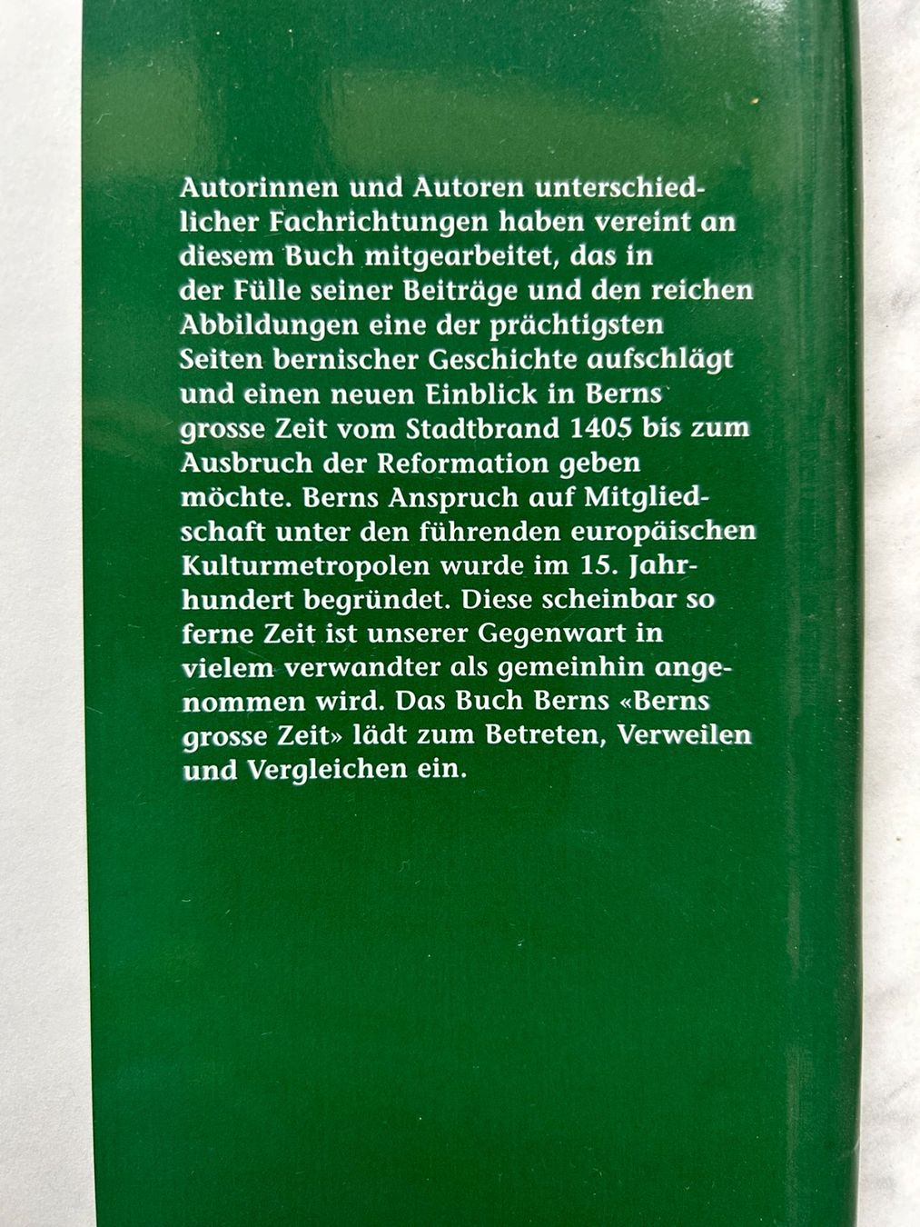 Bücher: Berns grosse Zeit – Gebraucht aus Mirchel von buecher_wurm 9