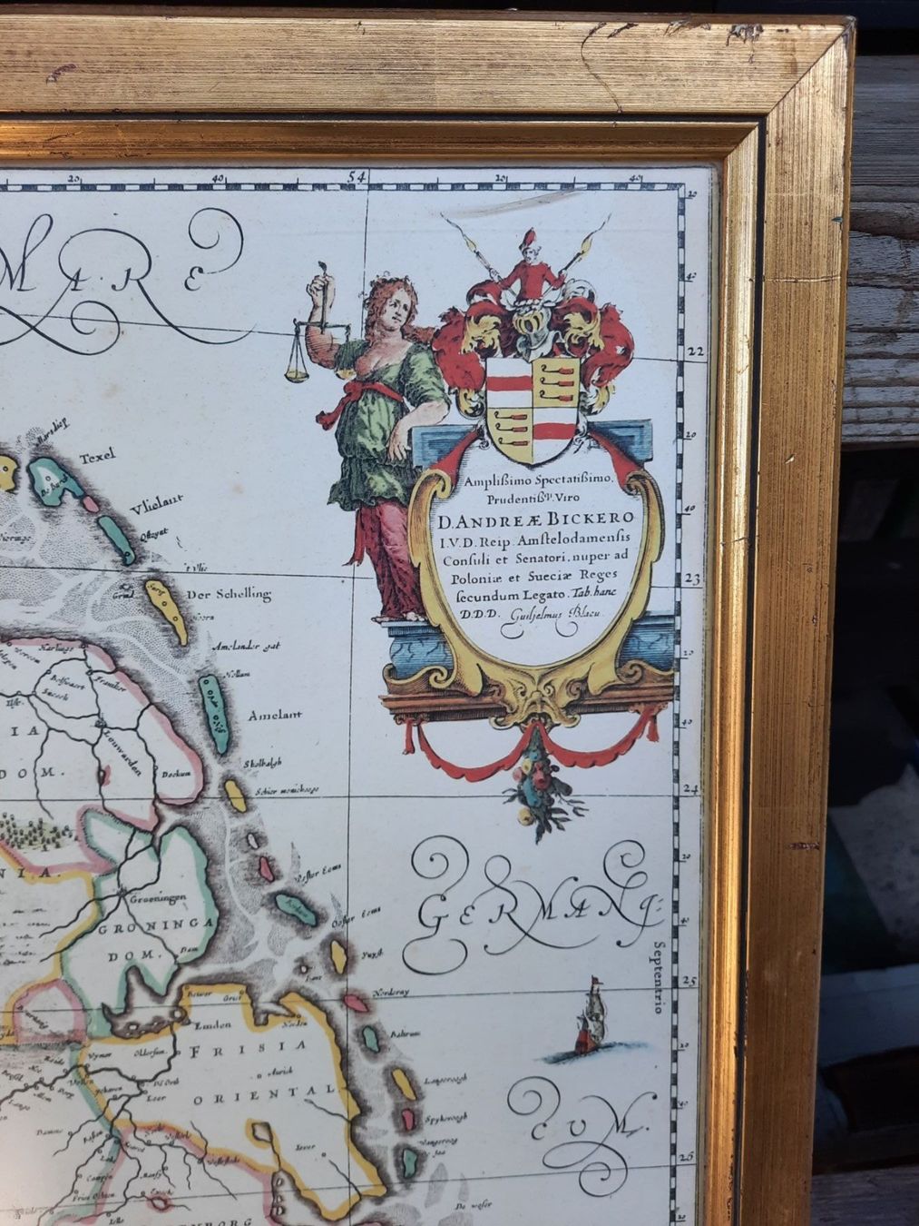 Cartes géographiques & atlas: Kartenbild m. Rahmen Schweiz bis Holland – D'occasion à Weinfelden par JoeBaer 1