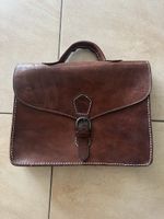 Sacoche porte-documents en cuir véritable - Style Vintage