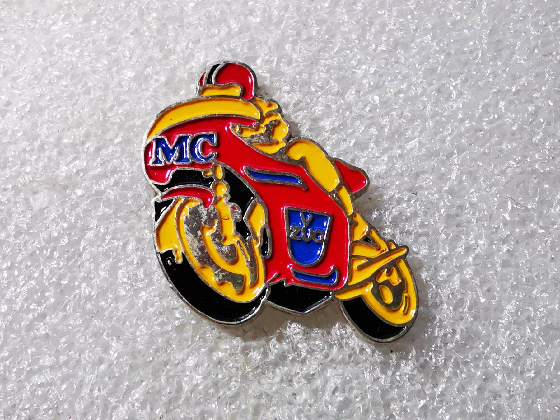 Placchette & Badge: Ansteckpin 61: MC Vzug Motorrad – Usato da Oppligen venduto da Pin-Fall-Shop