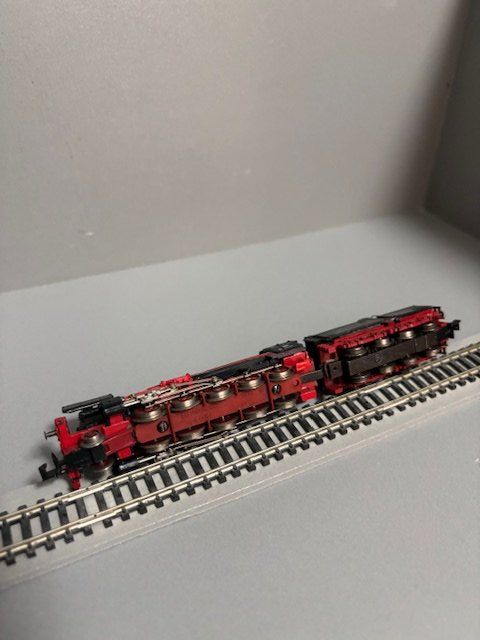 Fleischmann Modellini di ferrovie: Dampflok Fleischmann piccolo 7175 mit OVP Spur N  DB – Usato da Rudolfstetten venduto da saniwiden 2