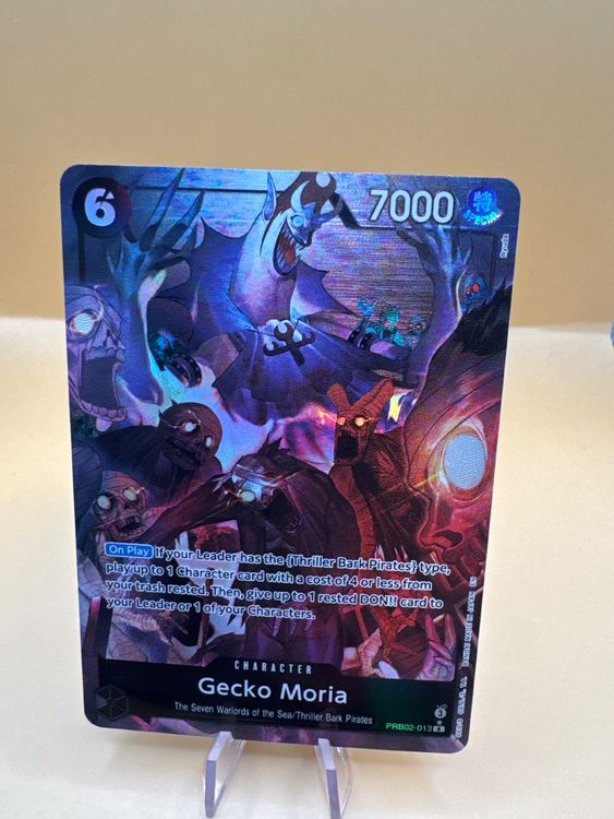 Gecko Moria 013 Foil Rare – Ultraboost One Piece The Best Vol.2 – Coffret 10 Cartes Françaises