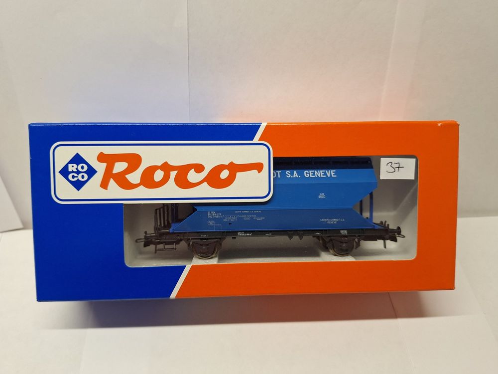 Wagon Bâché ROCO/PIKO Bleu - Delacher Alusuisse, 47602, Neuf, Modélisme