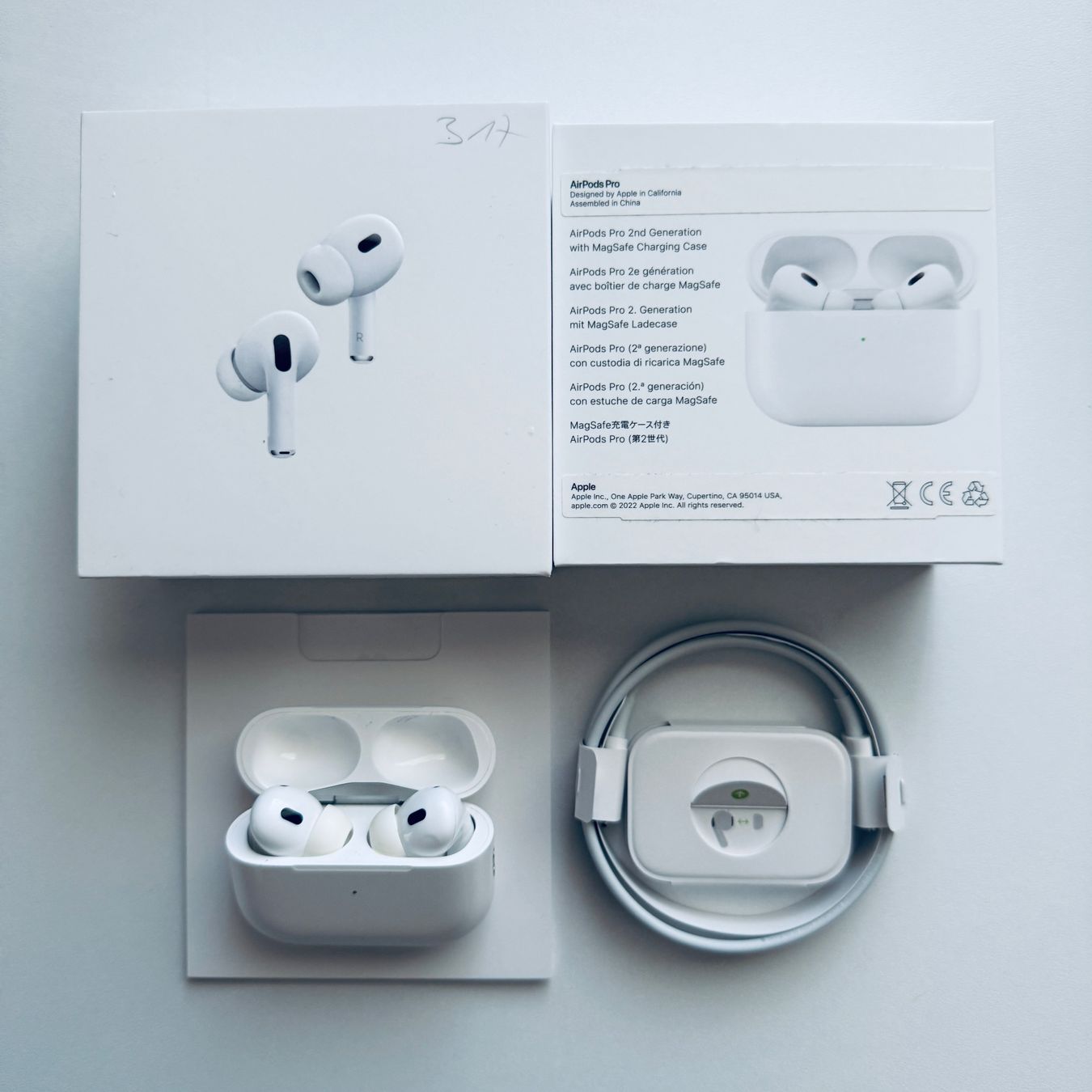 Apple Cuffie: Original Apple AirPods Pro 2, Lightning auf USB-C Kabel – Usato da Basel venduto da MY.AIRPODS.SHOP