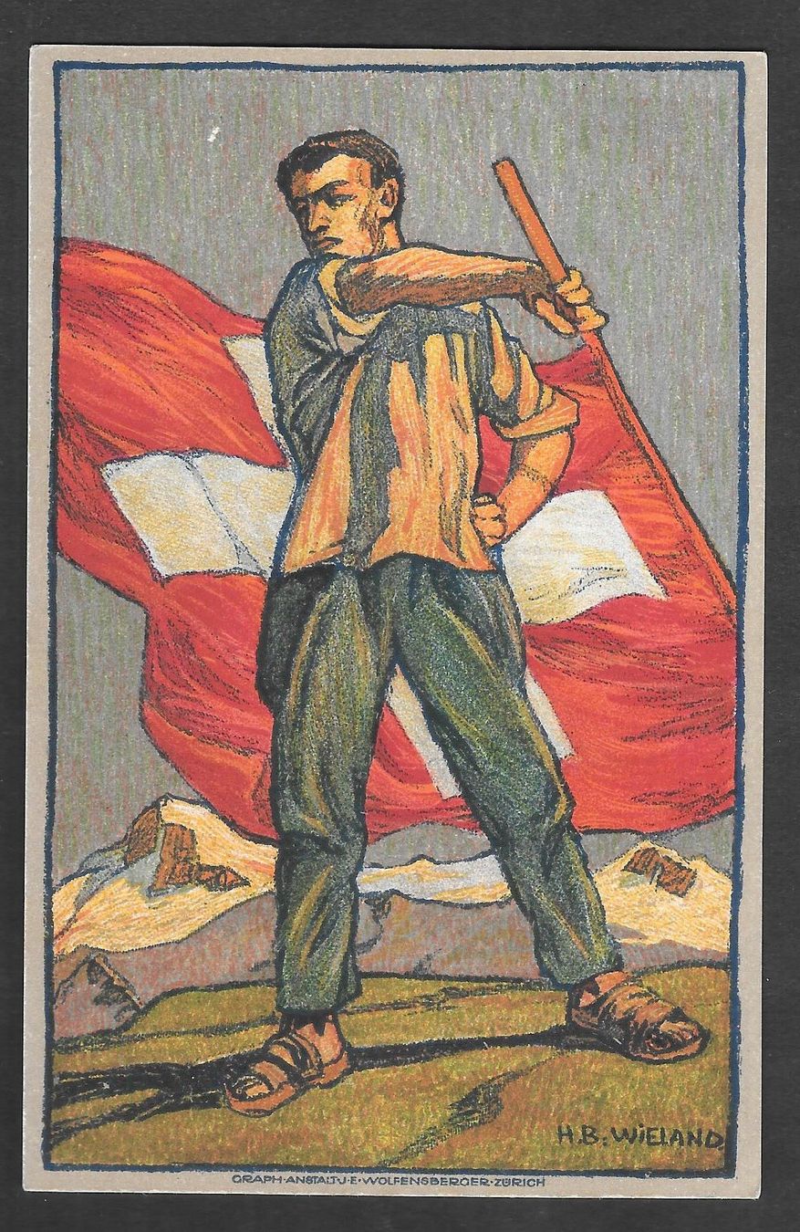 Alle Briefmarken: Bundesfeier-Postkarte Nr. 3 ** 1912 – Gebraucht aus Olten von clotaldi