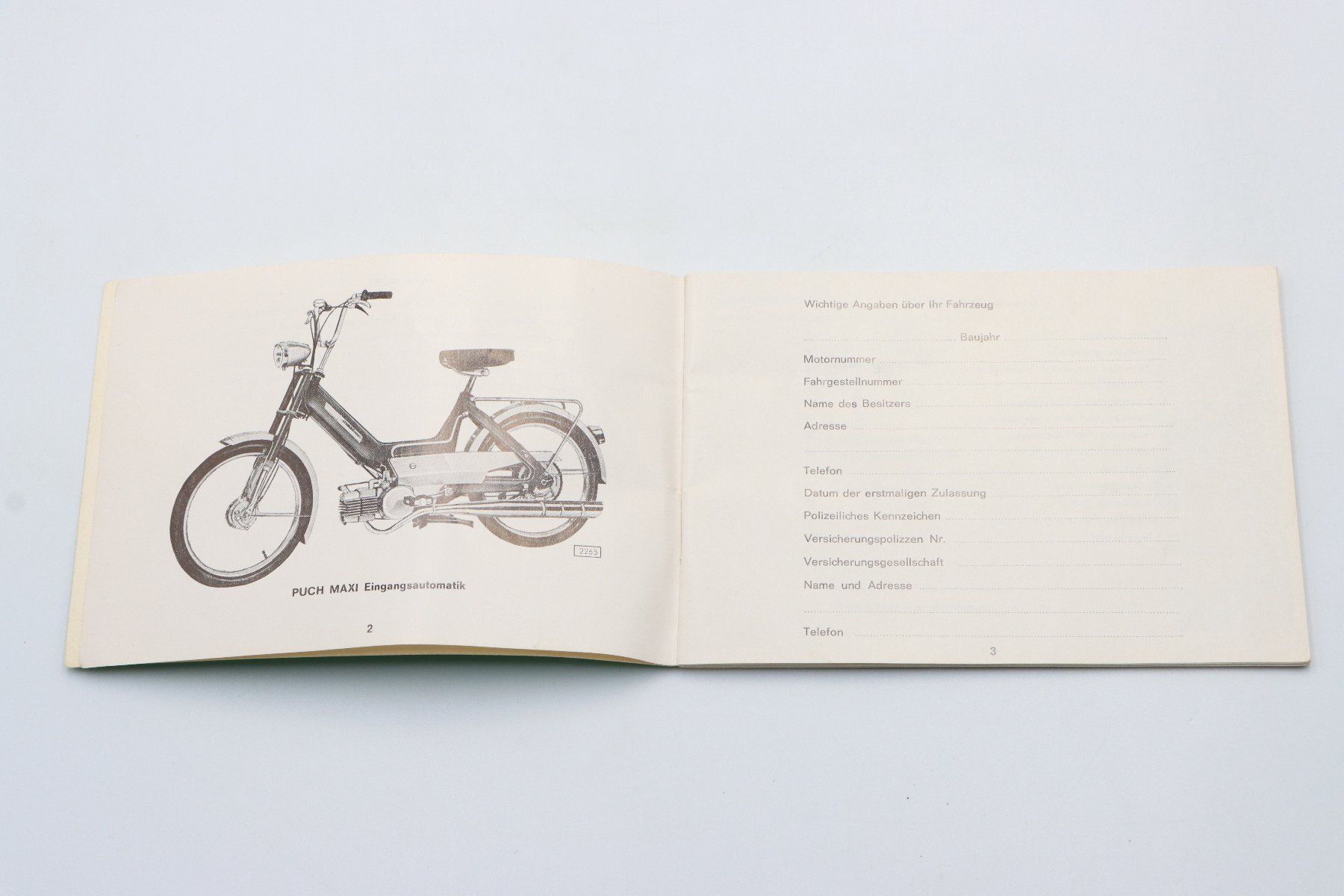 Puch Documenti: Puch Maxi 1971 Betriebsanleitung – Usato da Bühl b.Aarberg venduto da Collectorpassions 2