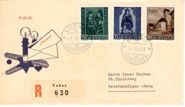 FDC - Vaduz 1958