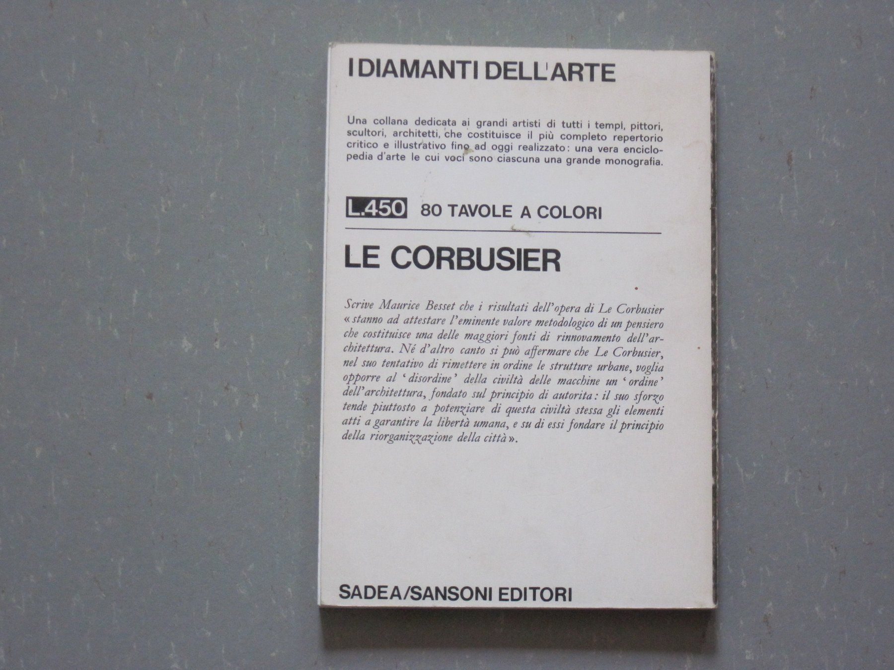 Libri: Le Corbusier "Diamanti Dell Arte" – Usato da Feuerthalen venduto da mam_5l7b 3