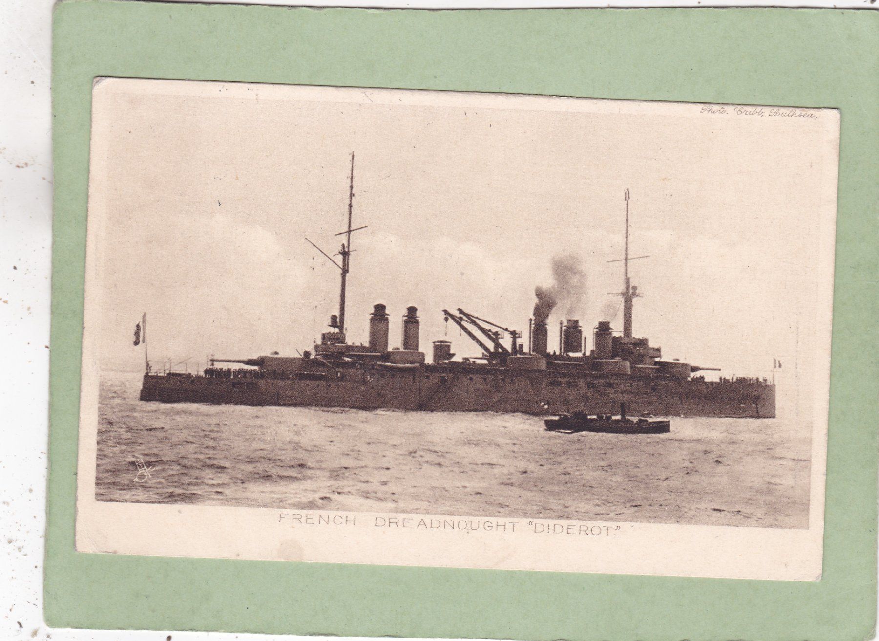 Cartoline postali: England French Dreadnought " Diderot " Schiff – Usato da Herisau venduto da Lisegrat2008