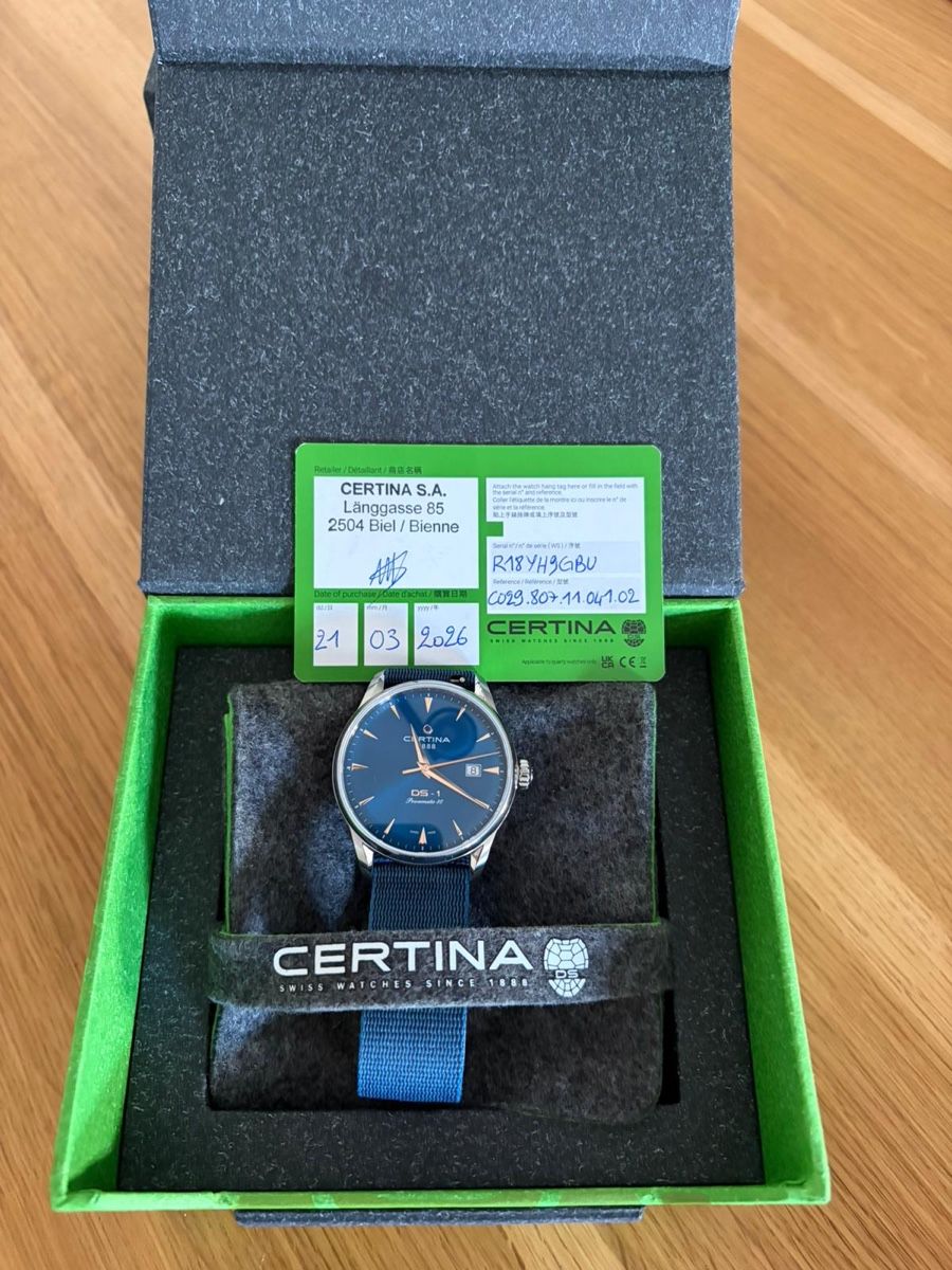 Certina Orologi: Certina DS-1 Powermatic 80 Automatik – Nuovo e nell'imballaggio originale da Bern venduto da the_8m6c