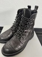 stylische Damen Stiefel - Grösse 37 - metallic Look - TOP