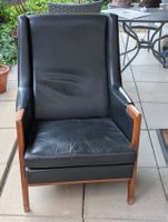 Ledersessel von Karl Erik Ekselius, Schweden, 1960er
