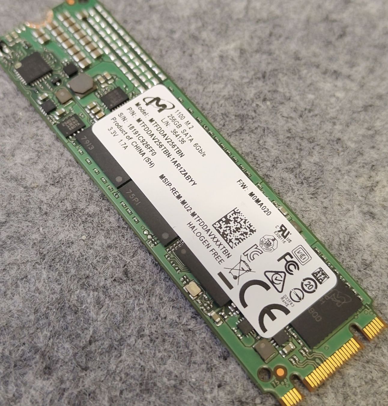 Dischi rigidi: Micron SSD 1100 M.2 256GB SATA  – Usato da Goldau venduto da hergercomputer