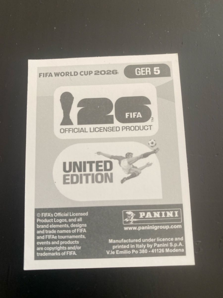 Panini Sammelbilder & Trading cards: PANINI GER 5 – Gebraucht aus Baden von Dunkelheit 1