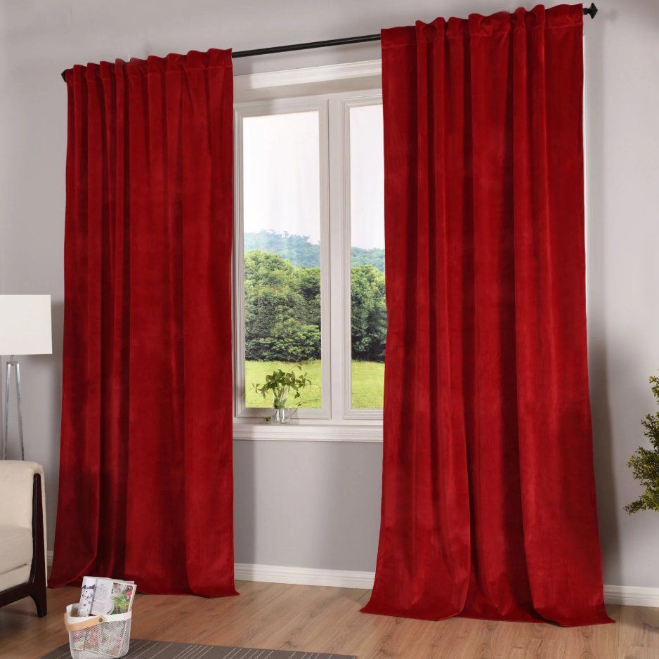 Vorhänge: Vorhänge Samt 2er Set BxH 135x280cm – Neu und originalverpackt aus Adlikon b.Regensdorf von MK-VORHANGSERVICE