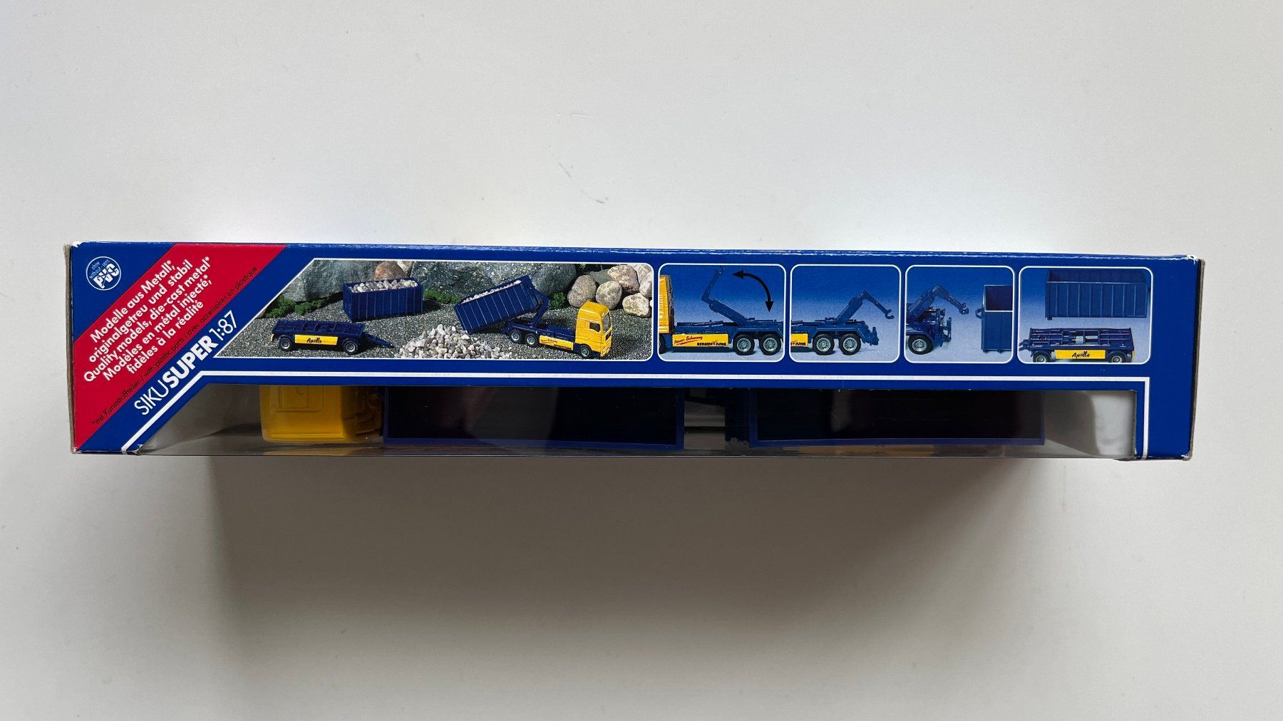 Siku Modellini d'auto: SIKU Super 1836 / Abrollkipper mit Anhänger – Nuovo e nell'imballaggio originale da Wauwil venduto da swissGadgets 1