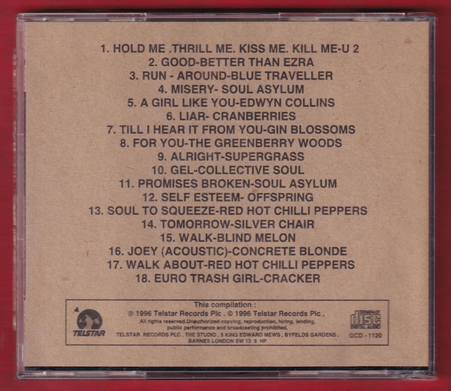 CD: Absolute Alternative vol.3 - U2, Cranberries etc. (CD) – Usato da Zürich venduto da Pfluftl2000 1