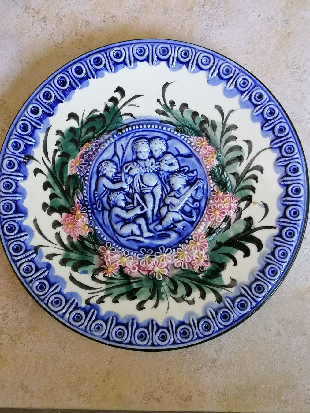 Piatti: Vintage Keramikteller, Puten – Usato da Rheinfelden venduto da Cleopatra2000
