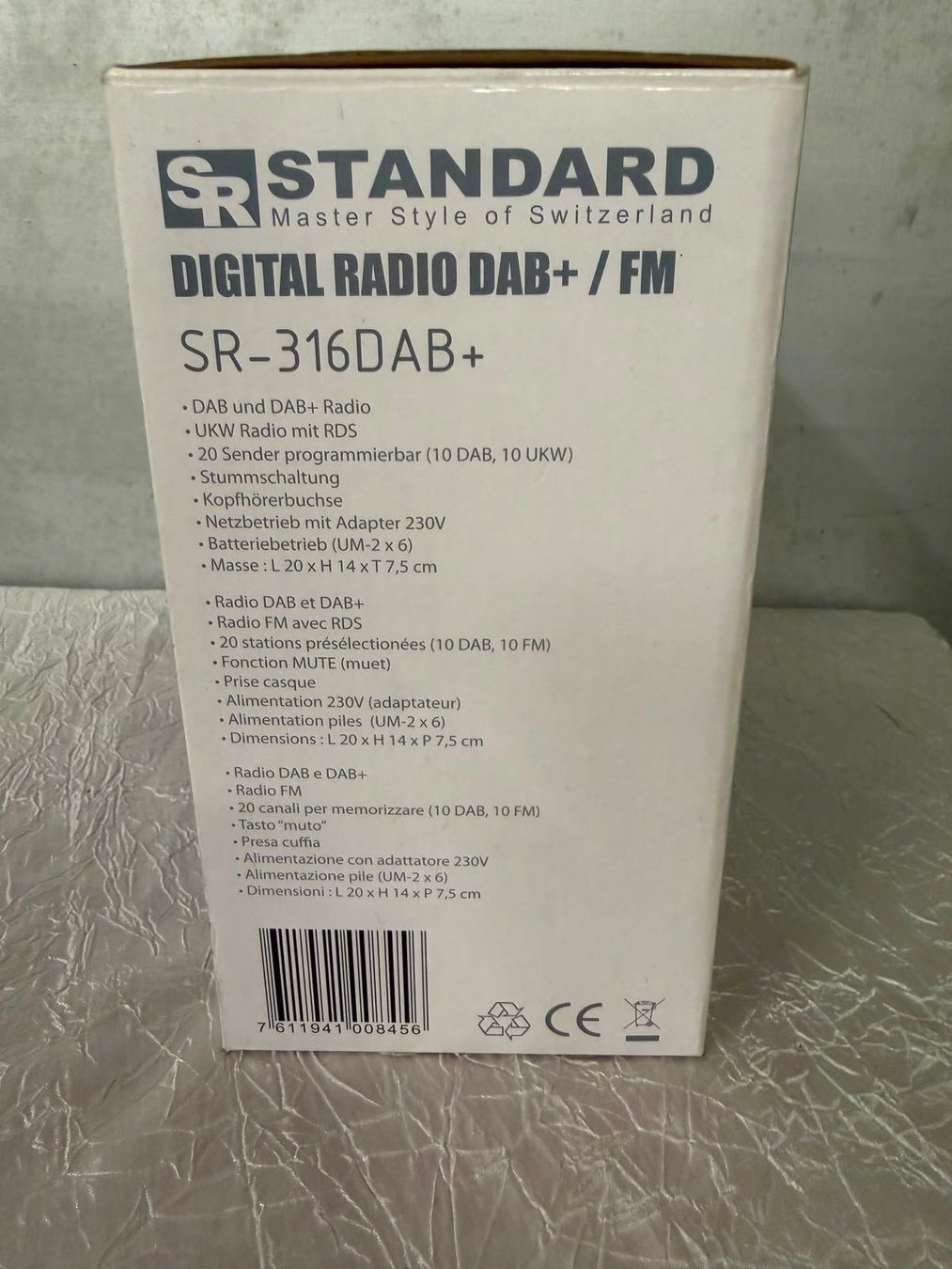 Radios: STANDARD SR-316DAB+ Digitalradio – Neu (gemäss Beschreibung) aus Schlieren von Stadtammannamt_8952 2