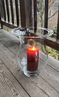 Grosses Windlicht aus Glas