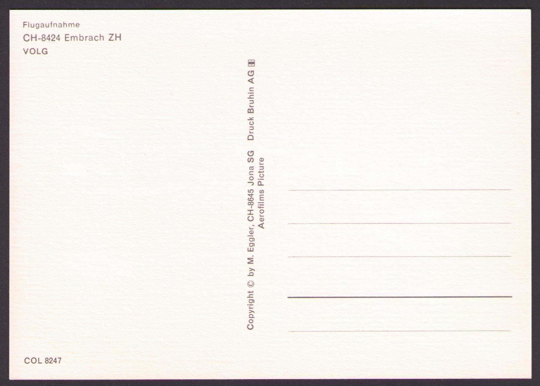 Cartoline postali: EMBRACH, FLUGAUFNAHME ca. 1970_COL 8247 – Nuovo (secondo la descrizione) da Marthalen venduto da Ch_quality 2