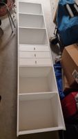 Weisses Standregal / Bücherregal mit 3 Schubladen