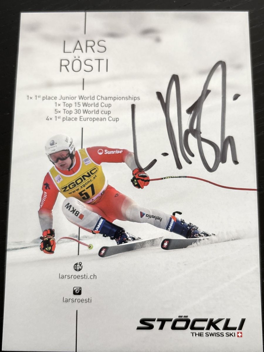 Autografi: Signiertes Lars Rösti Kärtchen  Ski Alpin – Nuovo (secondo la descrizione) da Uetendorf venduto da hoisle