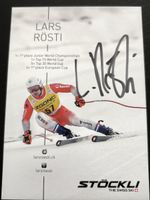 Signiertes Lars Rösti Kärtchen  Ski Alpin