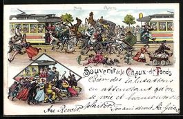 Litho Chaux-de-Fonds, Chaos mit Strassen