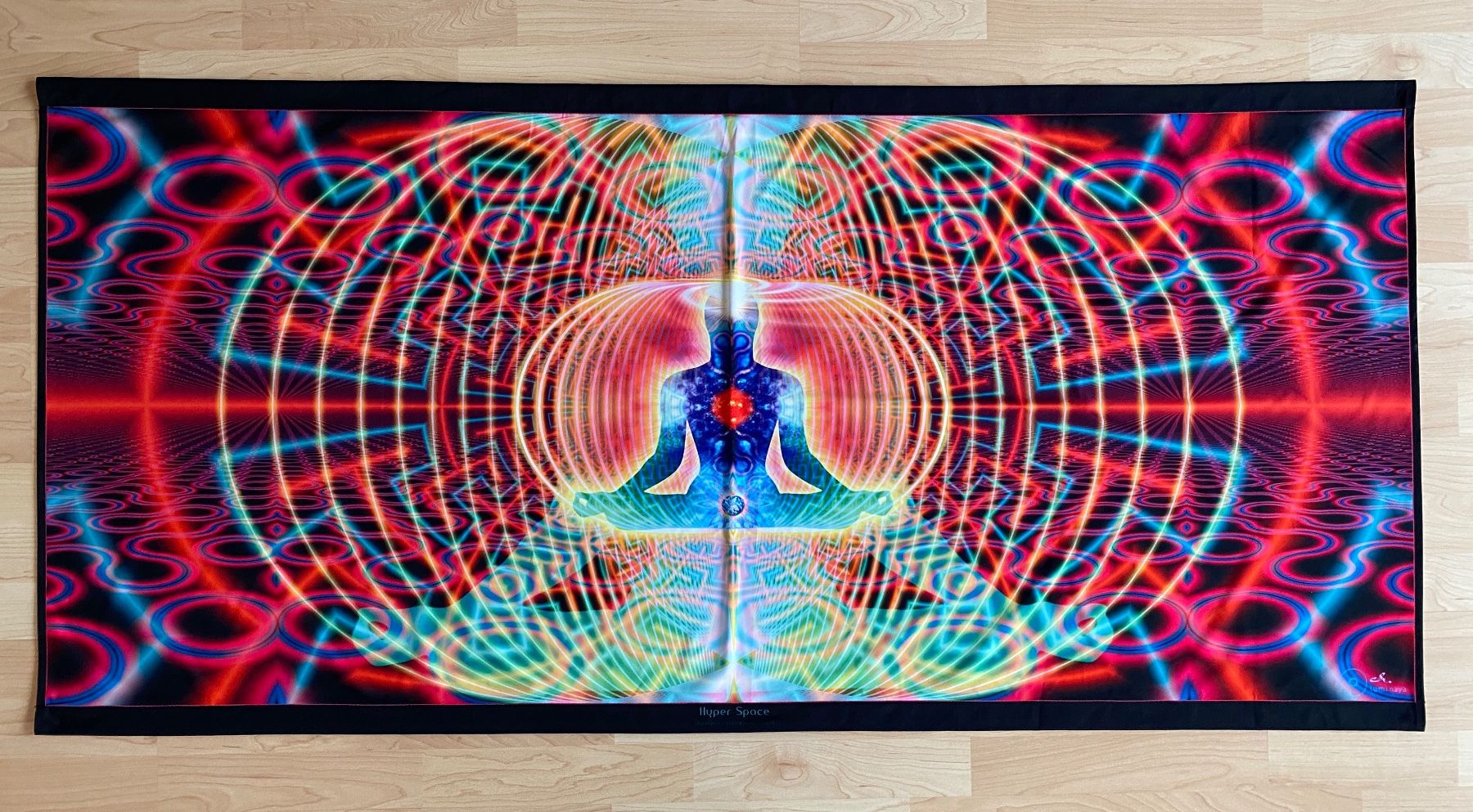 Tutte le decorazioni: Yoga Meditations Tuch Wandbehang Deko Chakra Hyper Space ... – Usato da Humlikon venduto da enersana