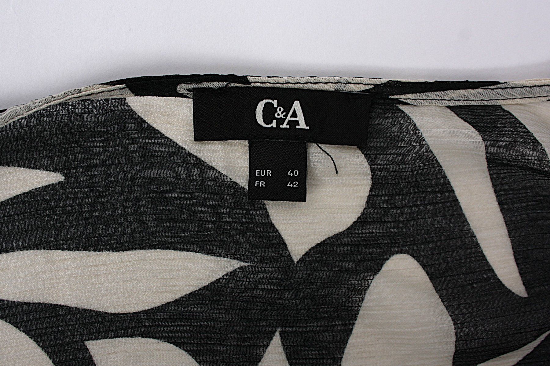 C&A Kleider: C&A Maxidress beige/schwarz Gr. 40 – Gebraucht aus Zollikofen von Restwert_Zollikofen 5