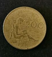 Rare pièce de 200 lires de 1980 - FAO Valorisation Femme