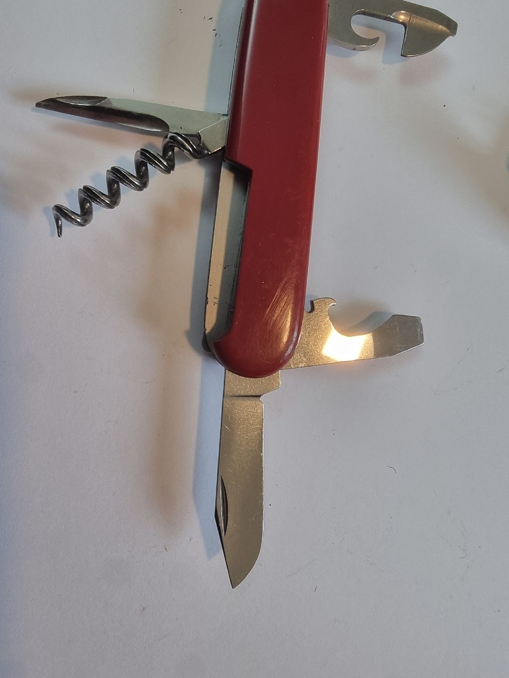 Victorinox Coltelli tascabile: Victorinox Sackmesser rot mit Ledertasche, gebraucht – Usato da Olten venduto da Mezopotamya 6
