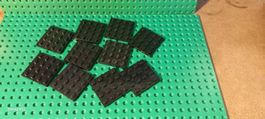 Lot de 10 pièces plate 4x4 Lego