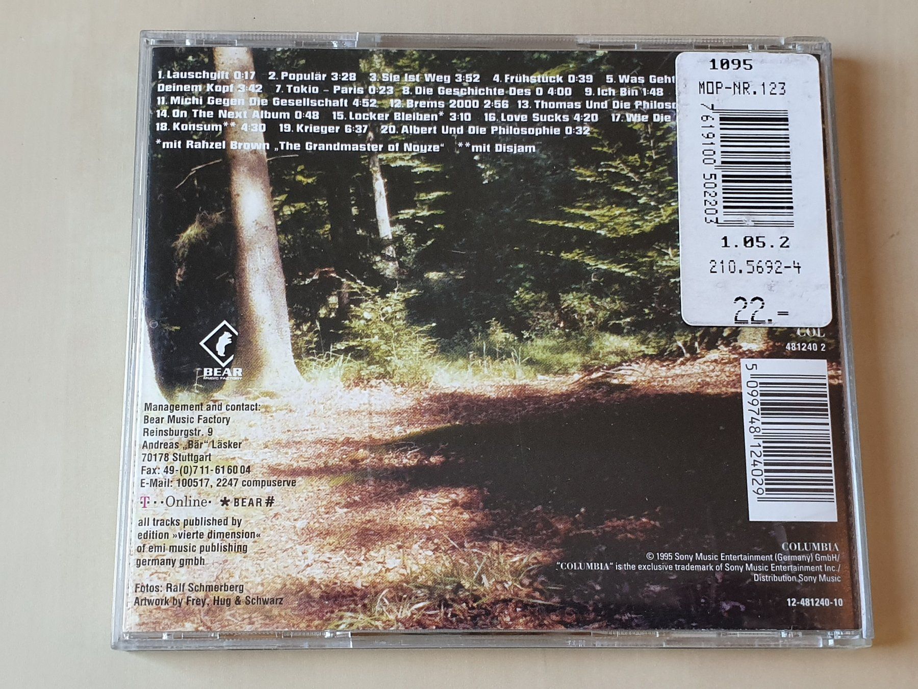 CDs: Die Fantastischen Vier Lauschgift – Gebraucht aus Stansstad von collectorsshop 1