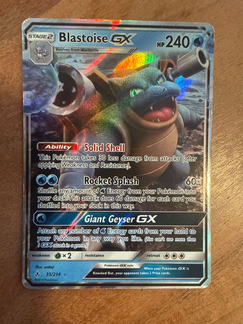 Cartoline: Pokemon Blastoise GX 35/124 – Usato da Frauenfeld venduto da Poke_Toniii