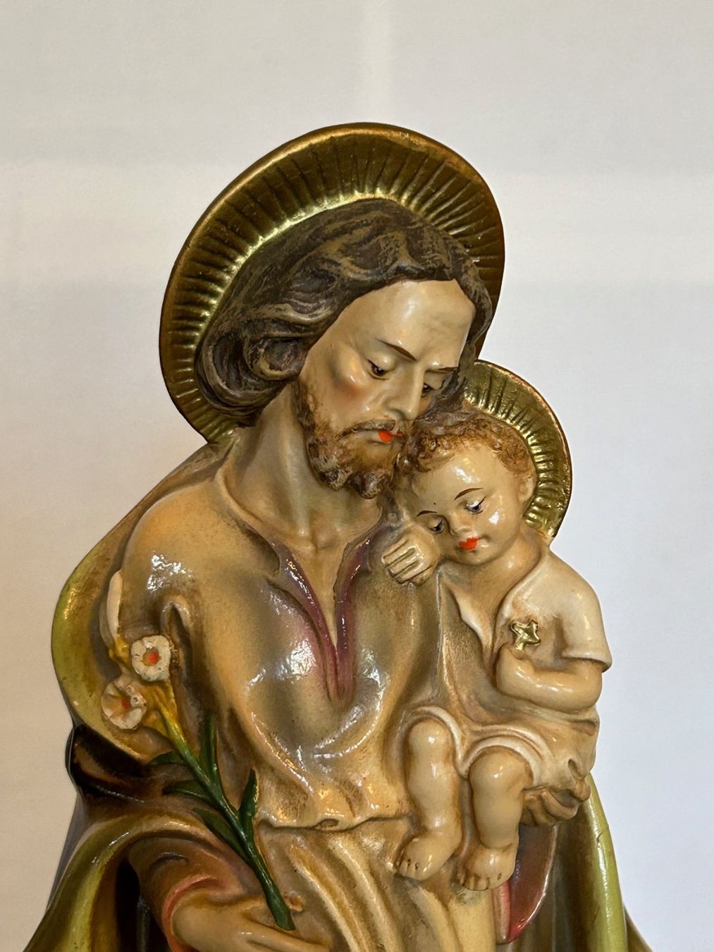 Sculture & Statue: Heiligenfigur Josef mit Jesuskind – Nuovo (secondo la descrizione) da Rocourt venduto da Vij_mz6g 2