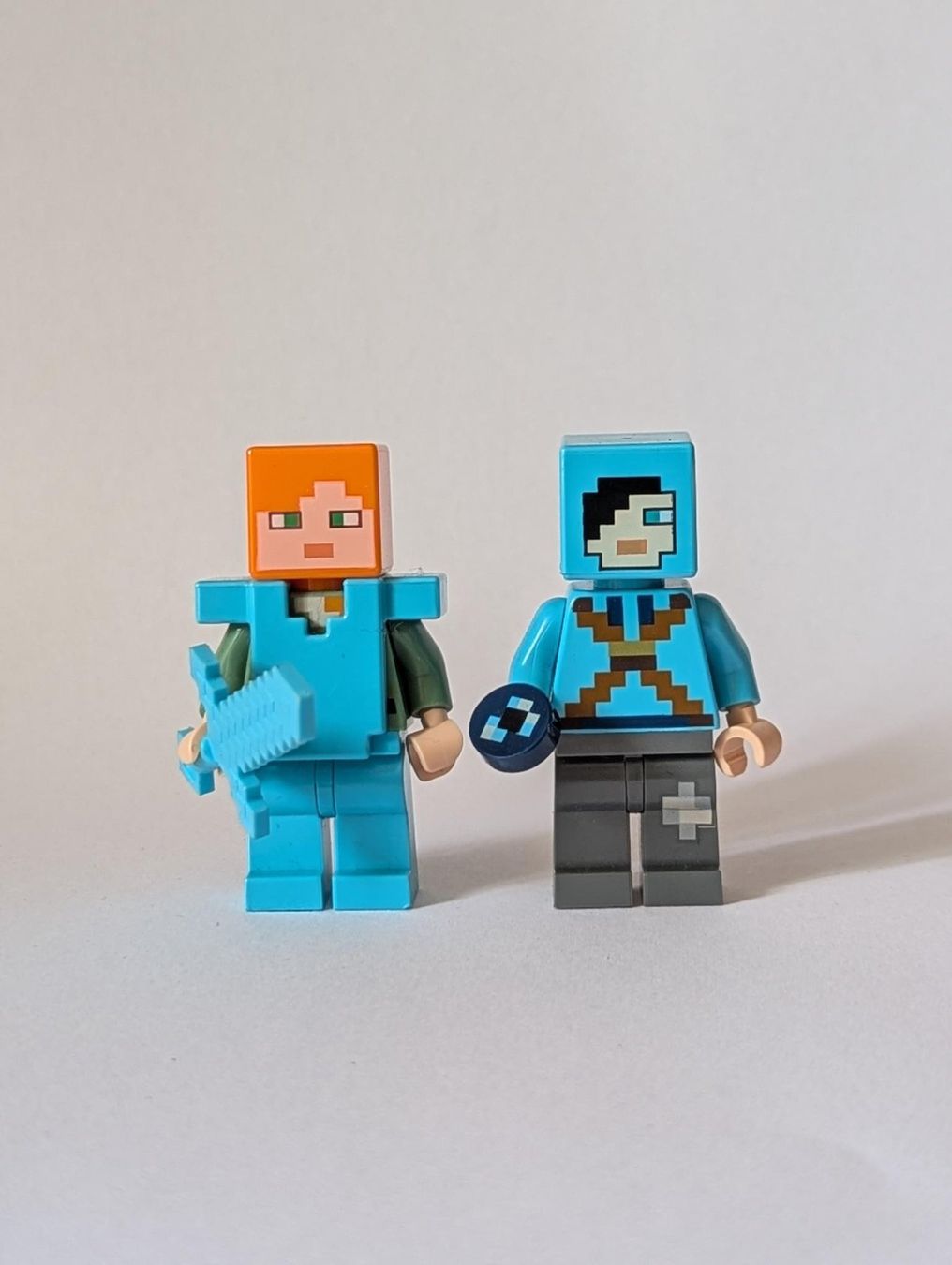 Lego Statuette: LEGO Minecraft Alex & Dragon Slayer – Usato da Trimbach venduto da BrickBase
