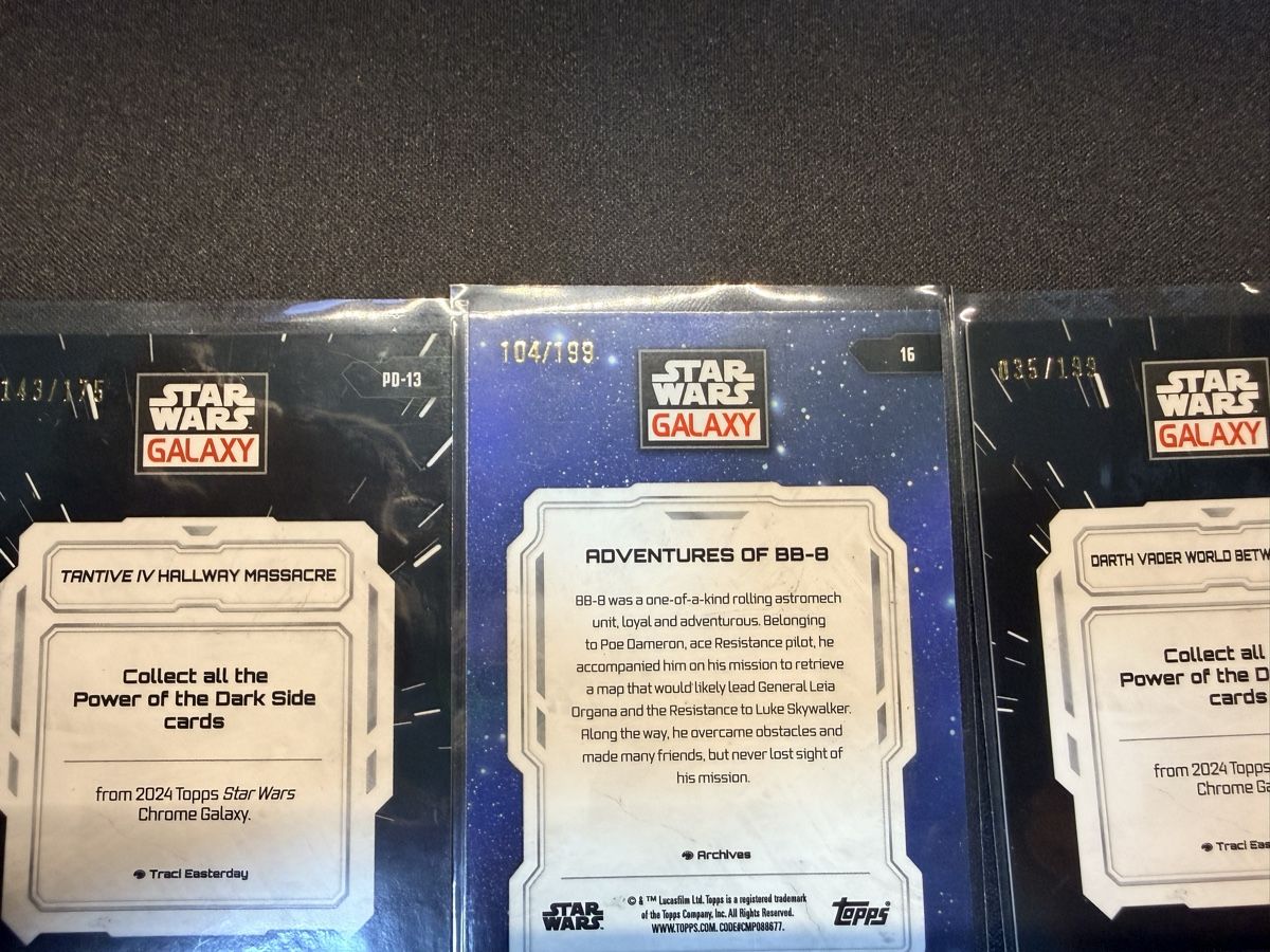 Topps Carte collezionabili: Star Wars galaxy Topps 2024 11 numérotés – Nuovo (secondo la descrizione) da Pomy venduto da Asw.luxury 1
