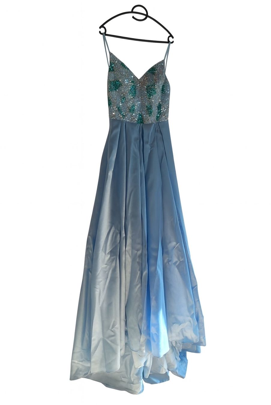 Kleider: Abendkleid hellblau – Glitzer Oberteil – Gebraucht aus Rickenbach SO von Marccoon