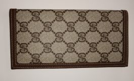 Porte-cartes Gucci vintage neuf en toile marron GG