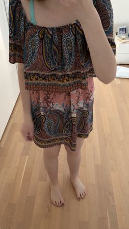Papaya Sommerkleid Grösse S
